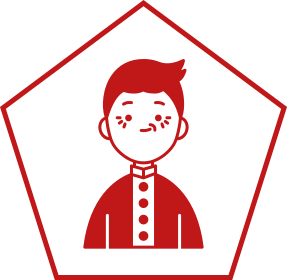 Een cultuurtolk als oom Icoon van een cultuurtolk als oom, symbool voor steun en bemiddeling binnen cultuur en gezin.